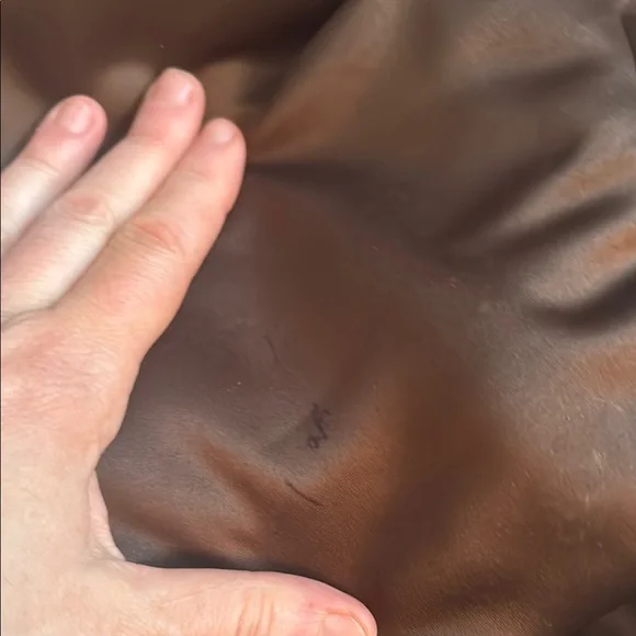 Bath & Body Works Brown Tote with Plush Texture and Crescent Shape - Picture 7 of 8